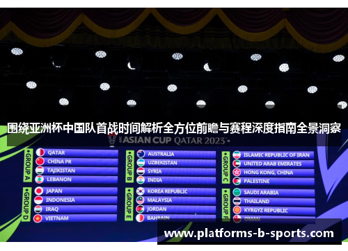 围绕亚洲杯中国队首战时间解析全方位前瞻与赛程深度指南全景洞察 围绕亚洲杯中国队首战时间解析全方位前瞻与赛程深度指南全景洞察